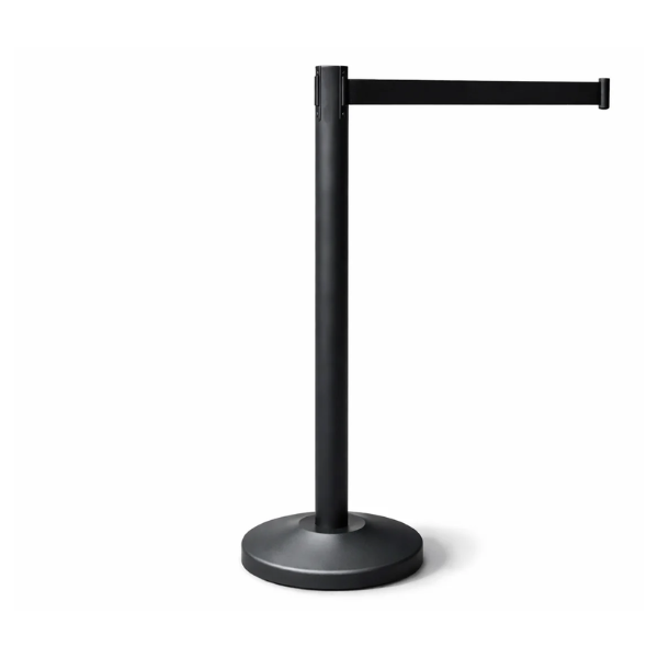 Afzetpaal | Zwart | 2 meter trekband